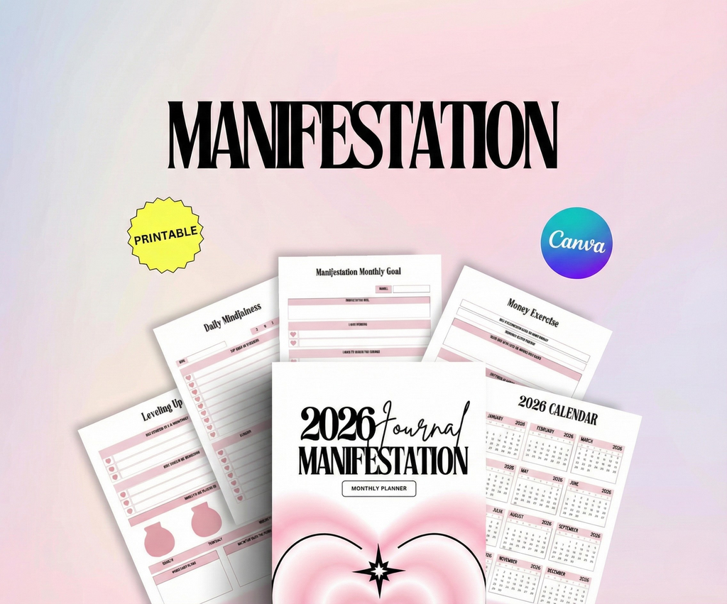 2026 Digital Products Mega Bundle - 26 Printable Planners + Habit Tracker